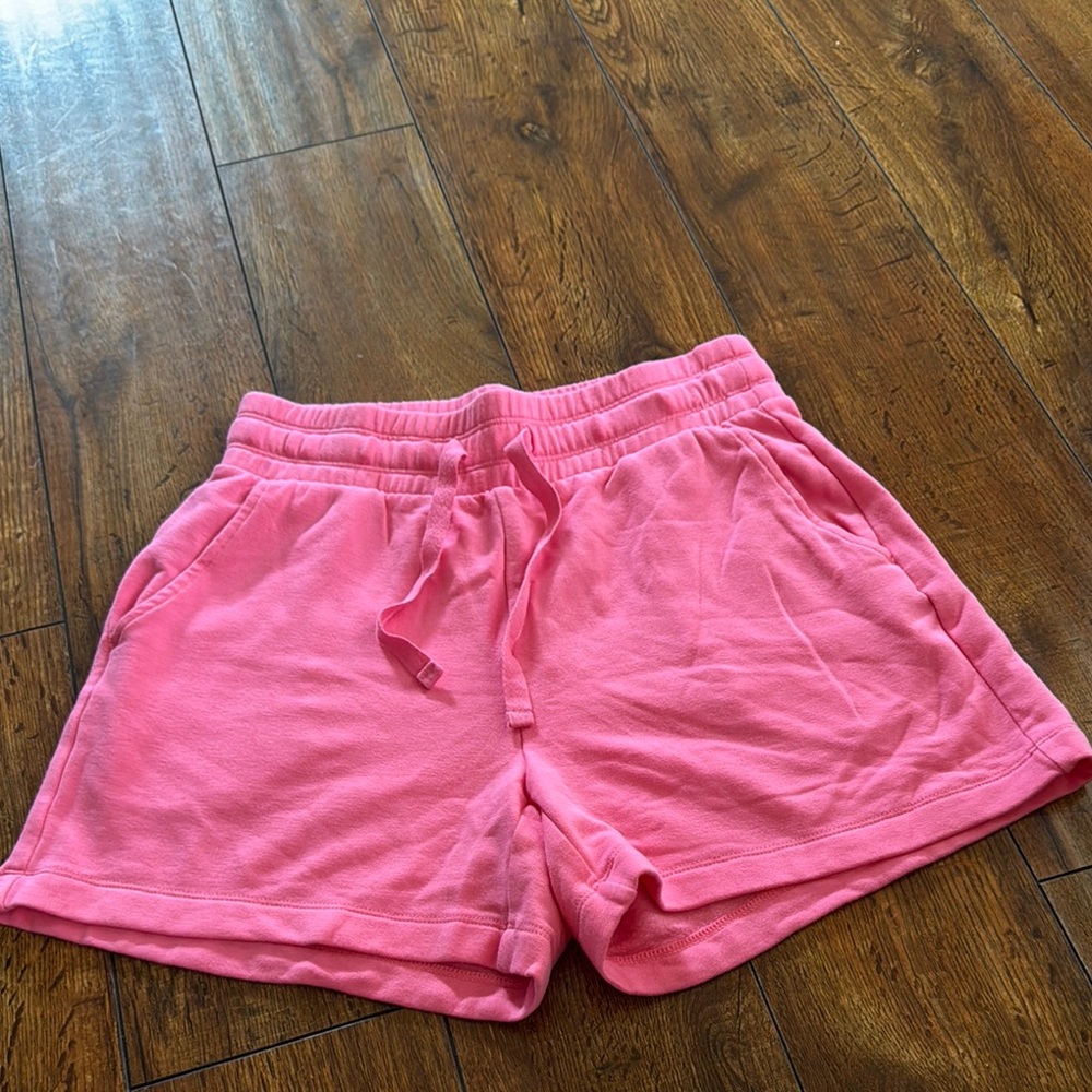 Lou & Grey Pink Athletic Shorts with Drawstring Waist